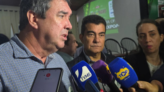 Riedle durante coletiva de imprensa em Dourados - Foto: Flávio Verão
