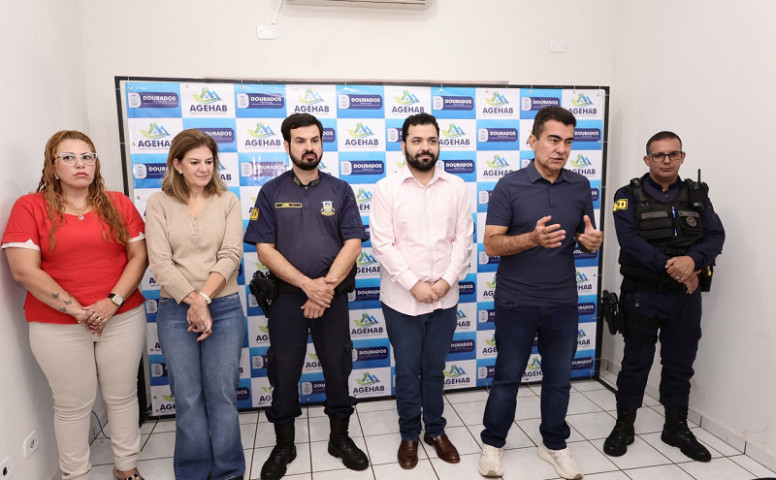 Projeto de desfavelamento de Dourados foi anunciado pelo Prefeito Marçal Filho e equipe nesta manhã- Crédito: A. Frota