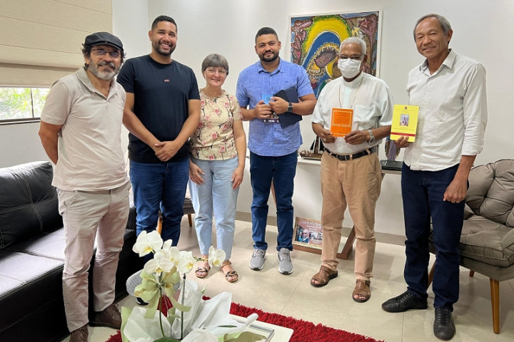 Reunião de organização na Cúria Diocesana de Dourados (Foto: W. Morais/CMD)