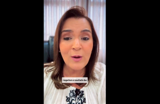 Adriane Lopes pediu respeito ao resultado das eleições e ao Tribunal em vídeo (Foto: Reprodução)