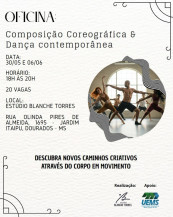 UEMS promove oficina gratuita de composição coreográfica do Studio Blanche Torres