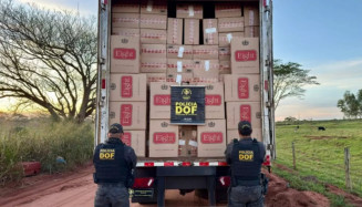 Motorista é preso com 30 mil pacotes de cigarros no sul de MS