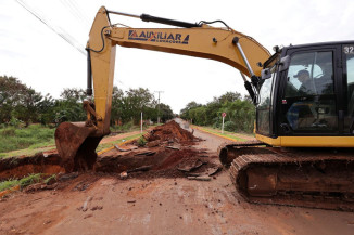 Obra na Rua José Josino Salgueiro teve início nesta quarta-feira e prosseguirá por pelo menos mais de duas semanas. Foto: A. Frota