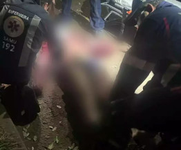 Jovem foi socorrido em estado grave a Santa casa - Foto: PMMS