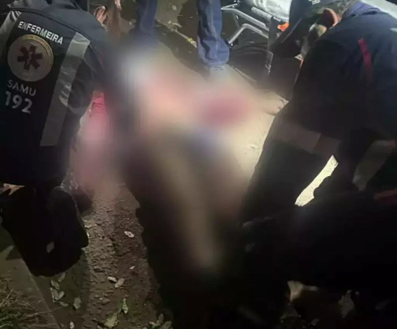 Jovem foi socorrido em estado grave a Santa casa - Foto: PMMS