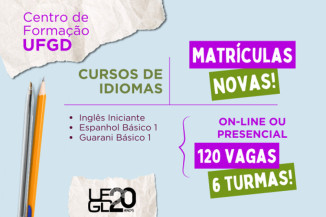 UFGD oferece 120 vagas para cursos de inglês, espanhol e guarani