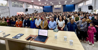 Funcionários dos Ceims participam de formação continuada promovida pela Prefeitura de Dourados, por meio da Secretaria Municipal de Educação. Foto: A. Frota
