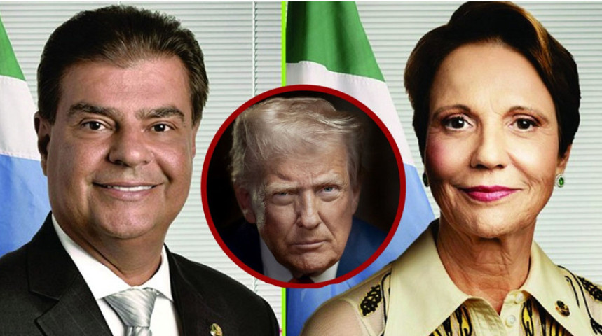 Senadores de MS Nelsinho Trad e Tereza Cristina vão ao EUA tentar barrar a tarifa imposta pelo presidente norte americano - Foto: Montagem/BR Times