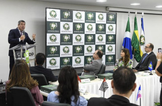 Abertura da reunião do Condege ocorreu nesta quinta-feira - Fotos: Bruno Rezende/Gov MS