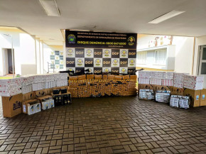 Polícia intercepta comboio com drogas e contrabando avaliado em R$ 1,4 milhão