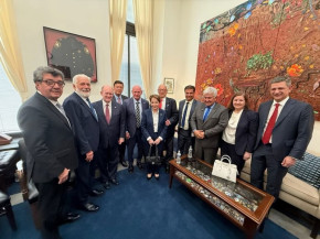 Comissão de senadores nos Estados unidos - Foto: Divulgação/Nelsinho Trad