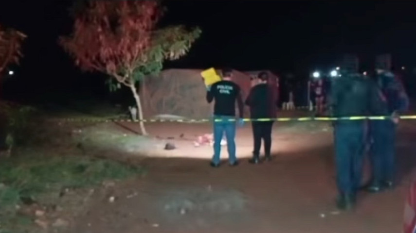 Crime ocorreu na indígena da Aldeia Nhu Porã, vizinha a aldeia Bororó, em Dourados - Foto: Sidnei Bronka/Reprodução