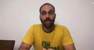 Eduardo Bolsonaro defende sanções contra esposa de Alexandre de Moraes e pressiona Congresso