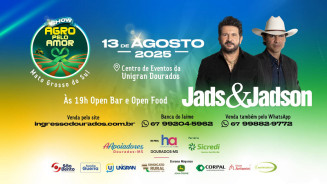 Dourados recebe hoje show beneficente de Jads & Jadson em prol do Hospital de Amor