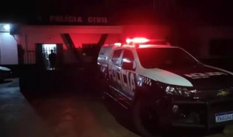 Viatura em ocorrência em Rio Brilhante (Foto: Rio Brilhante em Tempo Real)