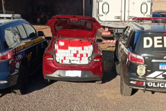 Homem é preso com 1,6 tonelada de maconha em carro roubado em MS
