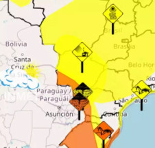 Frente fria traz risco de tempestades e vendavais para MS