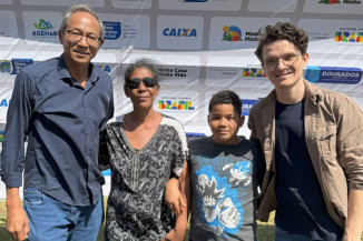 Elias Ishy e Franklin acompanharam o lançamento desse novo lote de moradias populares em Dourados (Foto: Assessoria/CMD)