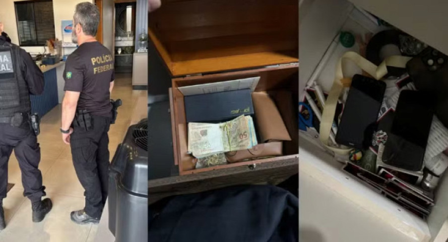 PF cumpre mandado contra organização criminosa voltada para o tráfico de drogas e lavagem de dinheiro. — Foto: Polícia Federal