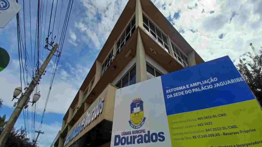Reforma do prédio da Câmara teve início em 2023 - Foto: Arquivo