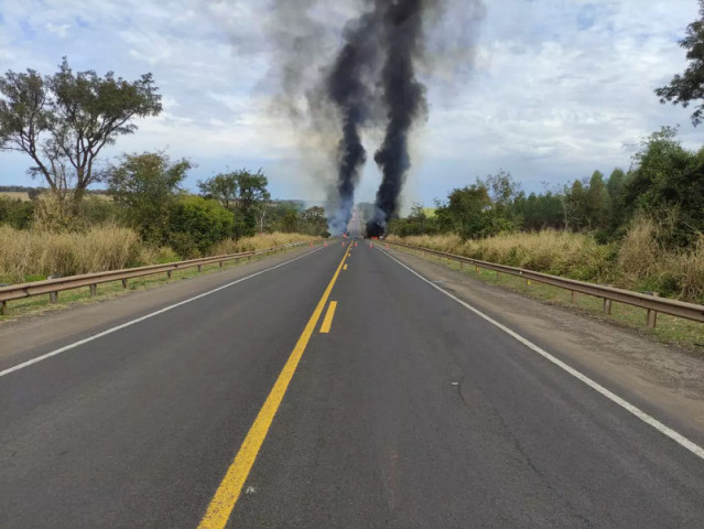 Rorovia ficou bloqueada por seis horas - Foto: Divulgação