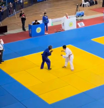 Judocas de MS no tatame do ginásio Guanandizão (Foto: Divulgação)