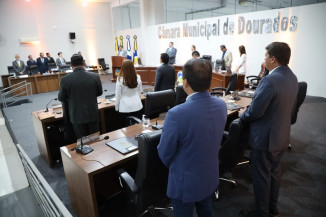 Vereadores votam e aprovam oito projetos durante a 30ª sessão ordinária de 2025. (Foto: F.Grott)
