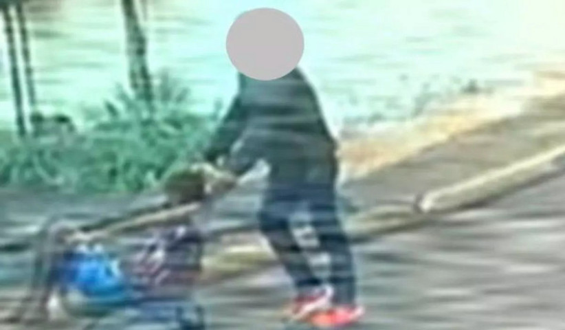 A vítima foi flagrada por câmeras de segurança que auxiliaram na identificação. (Reprodução, Polícia Civil)