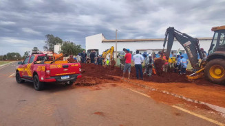 Jovem de 22 anos morre soterrado durante obra de escavação em Selvíria