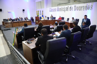 Vereadores durante votação do projeto do Executivo. Foto: F. Grott