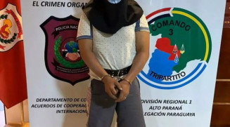 Foragido será entregue às autoridades brasileira (Foto: Reprodução, Polícia Nacional)