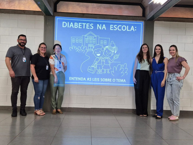 Educação e Saúde direcionam ações esclarecedoras para maior acolhimento dos alunos que tem diabetes. Divulgação/Assecom