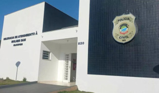 Fachada da delegacia da Mulher em Dourados - Foto: Arquivo