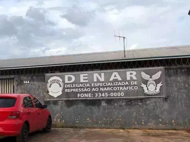 Sede da Delegacia Especializada de Repressão ao Narcotráfico, em Campo Grande. (Foto: Divulgação)