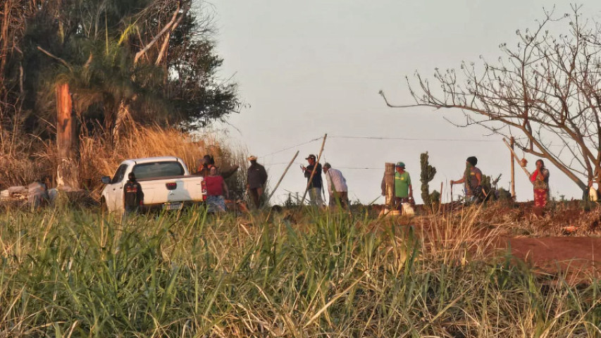 Área foi local de conflito novamente, nesta quarta (reprodução)