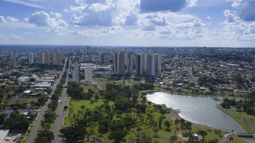 Vista aérea parcial de Campo Grande