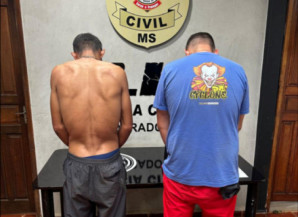 Dupla presa pela polícia - Foto: Sidnei Bronka/Ligado na Notícia