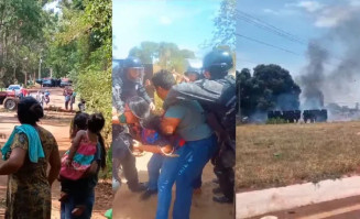 Polícia foi acionada na época pelo estado para acabar com o manifesto indígena - Foto: Reprodução