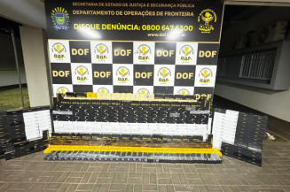 DOF apreende R$ 1,3 milhão em celulares contrabandeados em Dourados