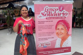 Campanha Lenço Solidário do Comper mobiliza Dourados em apoio a pacientes com câncer