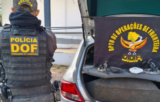 DOF apreende 1 kg de cocaína e prende motorista em flagrante na BR-262 em Corumbá