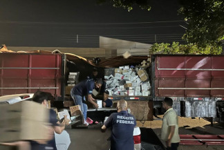 Polícia Civil pega esquema de contrabando em flagrante com volume de apreensão em R$20 milhões - Divulgação
