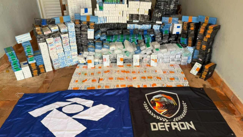 Cerca de R$ 5 milhões foram apreendidos em eletrônicos (Divulgação, Receita Federal)