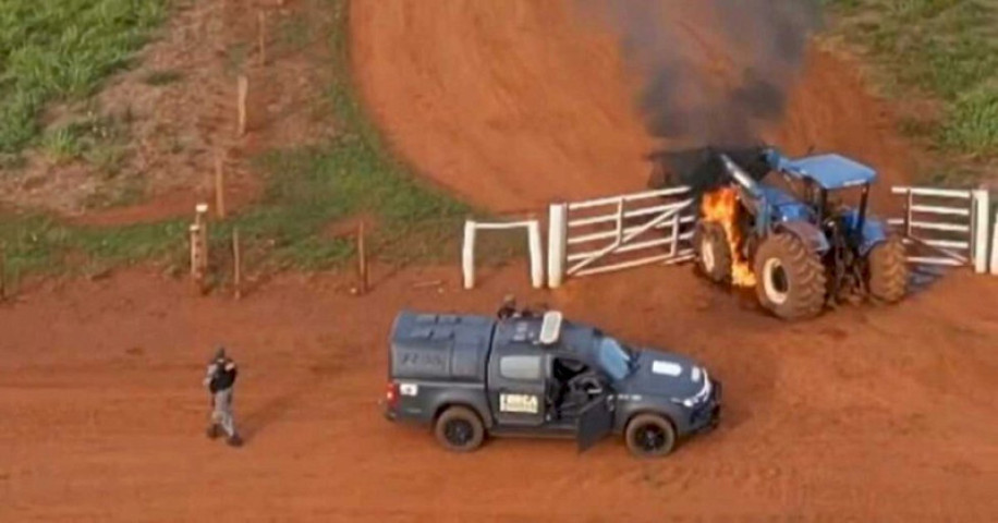 Atque contra fazenda ocorreu no sábado e tensão continua no local - Foto: PMMS
