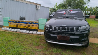 Dupla é presa com mais de meia tonelada de drogas após perseguição na MS-156, em Caarapó
