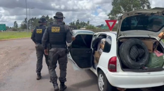 DOF apreende três carros carregados com mais de R$ 440 mil em materiais de origem paraguaia
