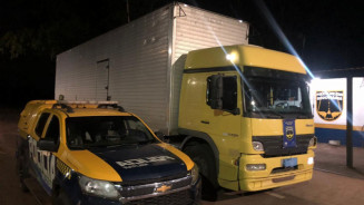 Caminhão foi recuperado (Foto: Divulgação)