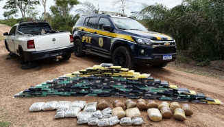 Perseguição na BR-262 termina com apreensão de mais de 150 quilos de drogas