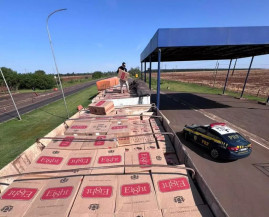 O motorista e o material apreendido foram encaminhados para a Delegacia da Polícia Federal de Dourados