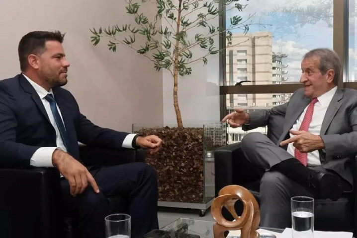 Renan Contar e Valdemar Costa Neto se encontraram em Brasília (DF) nesta quarta-feira (12). (Foto: Reprodução/Instagram)